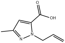 1H-Pyrazole-5-carboxylicacid,3-methyl-1-(2-propenyl)-(9CI) Structure