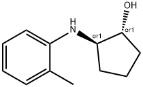 Cyclopentanol, 2-[(2-methylphenyl)amino]-, (1R,2R)-rel- (9CI) Structure