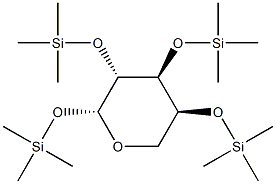 1-O,2-O,3-O,4-O-Tetrakis(trimethylsilyl)-β-L-arabinopyranose Structure