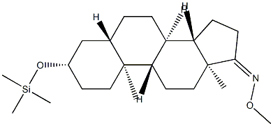 3β-(트리메틸실록시)-5α-안드로스탄-17-온O-메틸옥심 구조식 이미지