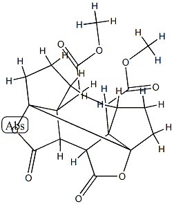 2,3,4,5,7,8-Hexahydro-10,12-dioxo-1H,6H-8a,5:8b,4-bis(epoxymethano)-3a,5a-ethano-as-indacene-13,14-dicarboxylic acid dimethyl ester 구조식 이미지