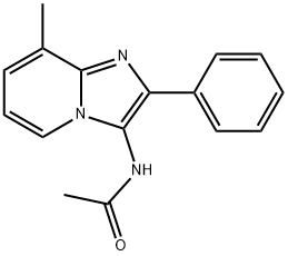 N-(8-methyl-2-phenylimidazo[1,2-a]pyridin-3-yl)acetamide 구조식 이미지