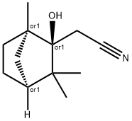 Bicyclo[2.2.1]heptane-2-acetonitrile, 2-hydroxy-1,3,3-trimethyl-, (1R,2R,4S)-rel- (9CI) Structure