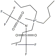 Tributylmethylphosphonium Bis(trifluoromethanesulfonyl)imide 구조식 이미지