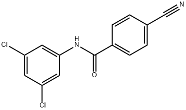 4-cyano-N-(3,5-dichlorophenyl)benzamide 구조식 이미지