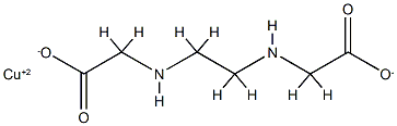 [[N,N'-ethylenebis[glycinato]](2-)-N,N',O,O']copper 구조식 이미지