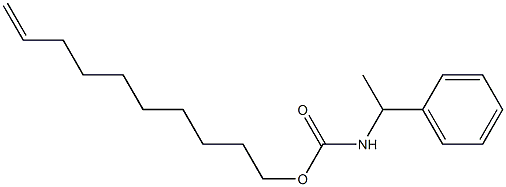 α-Methylbenzylcarbamic acid 9-decenyl ester Structure
