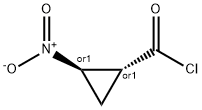 사이클로프로판카르보닐클로라이드,2-니트로-,(1R,2R)-rel-(9CI) 구조식 이미지