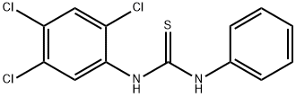 N-phenyl-N'-(2,4,5-trichlorophenyl)thiourea 구조식 이미지