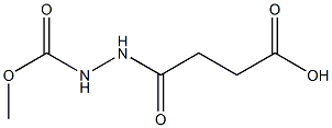 4-[2-(methoxycarbonyl)hydrazino]-4-oxobutanoic acid 구조식 이미지