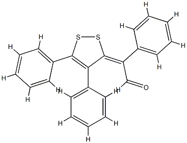 α-(4,5-디페닐-3H-1,2-디티올-3-일리덴)벤젠아세트알데히드 구조식 이미지