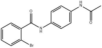 N-[4-(acetylamino)phenyl]-2-bromobenzamide Structure
