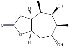 2H-Cyclohepta[b]furan-2-one, octahydro-5,7-dihydroxy-4,6-dimethyl-, (3aR,4S,5S,6R,7S,8aS)-rel- (9CI) 구조식 이미지