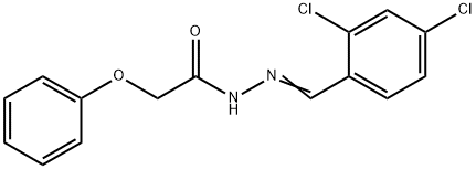(E)-N-(2,4-dichlorobenzylidene)-2-phenoxyacetohydrazide Structure