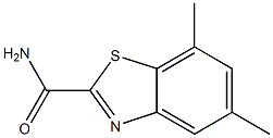 2-Benzothiazolecarboxamide,5,7-dimethyl-(9CI) Structure