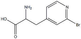 4-피리딘프로피온산,-알파-아미노-2-브로모-,DL-(8CI) 구조식 이미지