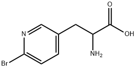 3-Pyridinepropanoicacid,-alpha--amino-6-bromo-(9CI) Structure