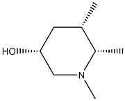 3-피페리디놀,1,5,6-트리메틸-,(3R,5S,6S)-rel-(9CI) 구조식 이미지