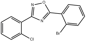 5-(2-bromophenyl)-3-(2-chlorophenyl)-1,2,4-oxadiazole Structure