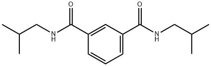 1-N,3-N-bis(2-methylpropyl)benzene-1,3-dicarboxamide Structure