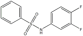 N-(3,4-difluorophenyl)benzenesulfonamide 구조식 이미지