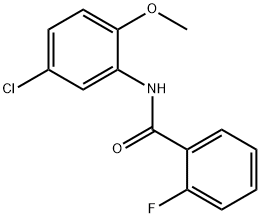 N-(5-chloro-2-methoxyphenyl)-2-fluorobenzamide 구조식 이미지