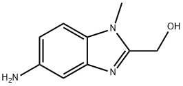 1H-Benzimidazole-2-methanol,5-amino-1-methyl-(9CI) 구조식 이미지