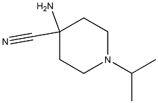 4-Piperidinecarbonitrile,4-amino-1-(1-methylethyl)-(9CI) 구조식 이미지
