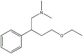 β-(2-Ethoxyethyl)-N,N-dimethylbenzeneethanamine Structure