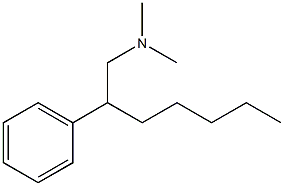 N,N-디메틸-β-펜틸페네틸아민 구조식 이미지