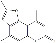 4,7,4'-트리메틸알롭소랄렌 구조식 이미지