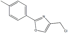 4-(CHLOROMETHYL)-2-(4-METHYLPHENYL)-1,3-OXAZOLE 구조식 이미지