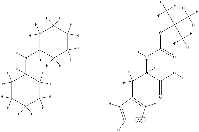 Boc-β-(3-thienyl)-D-Ala-OH (dicyclohexylammonium) salt
		
	 구조식 이미지