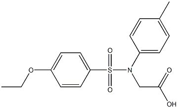 {[(4-ethoxyphenyl)sulfonyl]-4-methylanilino}acetic acid 구조식 이미지