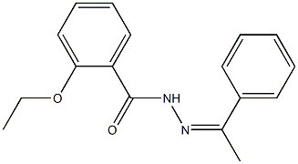 2-ethoxy-N'-(1-phenylethylidene)benzohydrazide 구조식 이미지