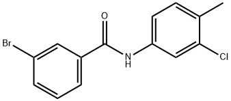 3-bromo-N-(3-chloro-4-methylphenyl)benzamide Structure