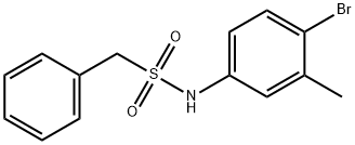 N-(4-bromo-3-methylphenyl)-1-phenylmethanesulfonamide 구조식 이미지