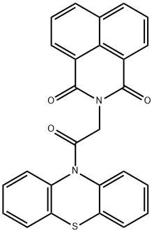 2-[2-oxo-2-(10H-phenothiazin-10-yl)ethyl]-1H-benzo[de]isoquinoline-1,3(2H)-dione Structure