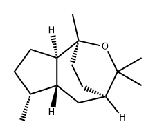 (1S,5aβ,8aα)-Octahydro-1,3,3,6α-tetramethyl-1α,4α-ethano-1H-cyclopent[c]oxepin 구조식 이미지