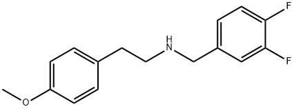 N-(3,4-difluorobenzyl)-2-(4-methoxyphenyl)ethanamine 구조식 이미지