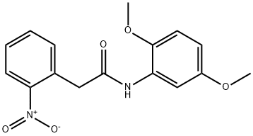 N-(2,5-dimethoxyphenyl)-2-{2-nitrophenyl}acetamide 구조식 이미지