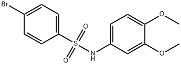 4-bromo-N-(3,4-dimethoxyphenyl)-benzenesulfonamide（WS203351） Structure