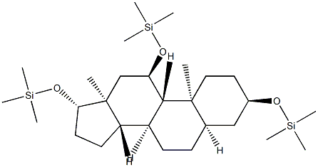 Silane, [(3alpha,5beta,11alpha,17beta)-androstane-3,11,17-triyltris(ox y)tris[trimethyl- Structure