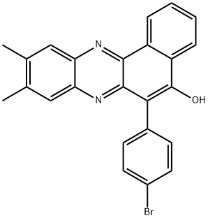 6-(4-bromophenyl)-9,10-dimethylbenzo[a]phenazin-5-ol Structure