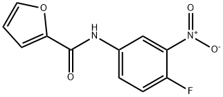 2-Furancarboxamide,N-(4-fluoro-3-nitrophenyl)-(9CI) Structure