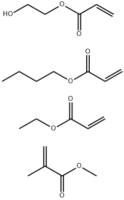 2-프로펜산,2-메틸-,메틸에스테르,부틸2-프로페노에이트,에틸2-프로페노에이트및2-히드록시에틸2-프로페노에이트와중합체 구조식 이미지
