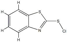 2-벤조티아졸술페닐클로라이드(6CI,8CI,9CI) 구조식 이미지