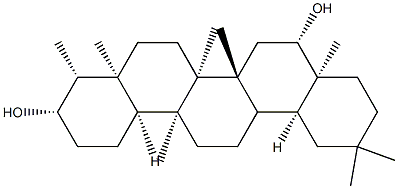 D:A-Friedooleanane-3β,16β-diol Structure