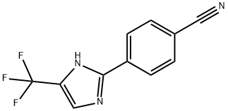 벤조니트릴,4-[5-(트리플루오로메틸)-1H-이미다졸-2-일]- 구조식 이미지
