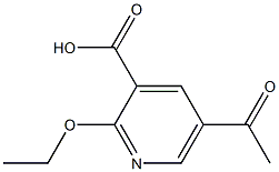 3-Pyridinecarboxylicacid,5-acetyl-2-ethoxy-(9CI) Structure